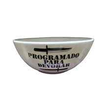 Programado para Devorar - Tigela em Porcelana