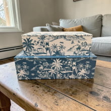 Duo Tropicalia - Kit com 2 Caixas Organizadoras