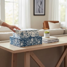 Duo Tropicalia - Kit com 2 Caixas Organizadoras