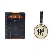 Hogwarts Express - Kit Viagem Harry Potter (1 Porta-passaporte + 1 Tag Para Mala)