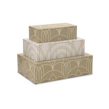 Trio Arcos De Ouro - Kit com 3 Caixas Organizadoras