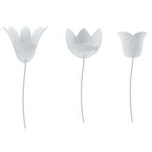 Bloomer - Conjunto Decorativo Flores 3D Com 9 Peças