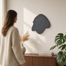 Face Dandara - Adorno de Parede em Cimento