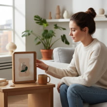 Galeria Relevo - Porta Retrato Para Fotos 10x15 cm