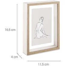 Marfim - Porta Retrato em MDF para fotos 10x15 cm