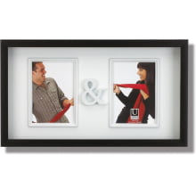 You & Me - Porta Retrato Duplo Preto e Branco