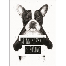 Being Normal is Boring - Poster com Moldura