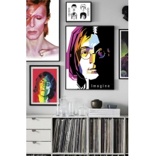 John Lennon Imagine - Poster com Moldura