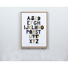 Abecedário Decorativo Super Heroi - Quadro Decorativo de Parede