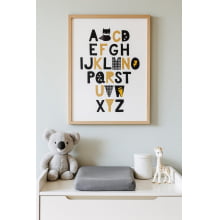 Abecedário Decorativo Super Heroi - Quadro Decorativo de Parede