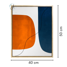 Abstrato I - Quadro Decorativo Moderno 50x40 cm