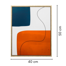 Abstrato II - Quadro Decorativo Moderno 50x40 cm