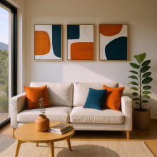 Abstrato II - Quadro Decorativo Moderno 50x40 cm