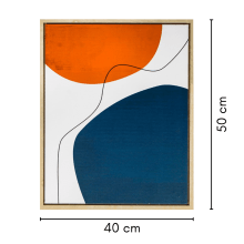 Abstrato III - Quadro Decorativo Moderno 50x40 cm