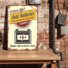 Auto Batteries - Quadro Retrô