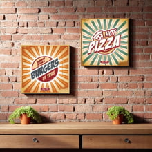 Best Burgers - Quadro Retrô