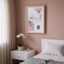 Faces em Linhas II - Quadro Decorativo Moderno