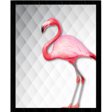 Flamingo - Quadro com Moldura e Vidro