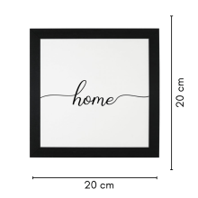 Home - Quadro Com Moldura 20x20 cm