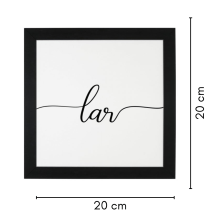 Lar - Quadro Com Moldura 20x20 cm