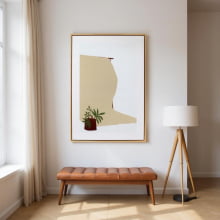 Leveza II - Quadro Decorativo Moderno 70x50 cm