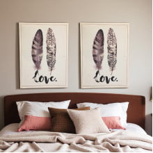 Love Feathers - Quadro Decorativo