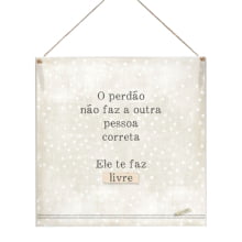 Perdão - Quadrinho Minimalista 20x20 cm