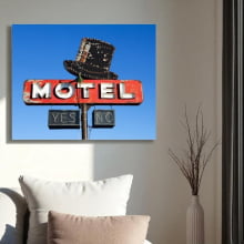 Placa de Motel - Yes / No - Quadro Retrô