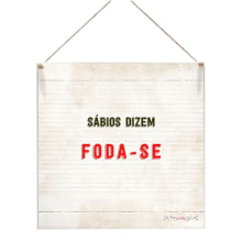 Sábios - Quadrinho Minimalista 20x20 cm