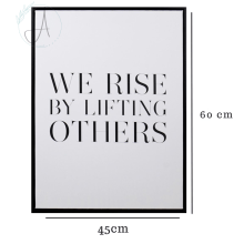 We Rise - Quadro Decorativo Moderno Minimalista Com Moldura