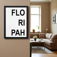 Florianópolis - Quadro Divertido de Metal