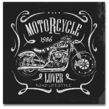 Motorcycle Lover - Quadro em Azulejo