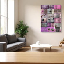 Pink Doors - Quadros Decorativo 80x60 cm