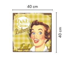 Baked Goodies - Quadro Retrô