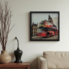 Big Ben - Quadro Retrô com Vidro