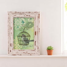 Gaiola I - Quadro Retrô Detalhe em 3D