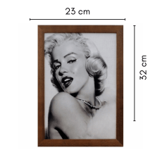Marilyn Monroe - Quadro Retrô 32x23 cm
