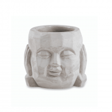 Budas - Kit com 3 Cachepots em Cimento