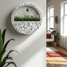 Florescer - Terrário de Parede em Cimento - Tamanho M