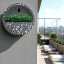 Florescer - Terrário de Parede em Cimento - Tamanho M
