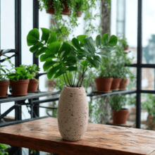 Florescer - Vaso Estampado em Cimento 