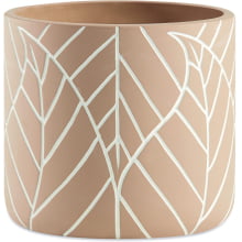 Folhas - Cachepot Nude em Cimento - Tamanho G