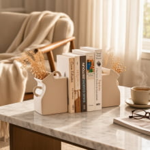 Greco - Kit de Aparador de Livros / Vasos Em Cerâmica 