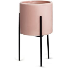 Kit Cachepots em Cimento P, M e G com suporte