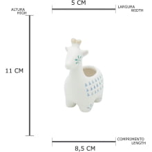 Lhama - Mini Cachepot em Cerâmica