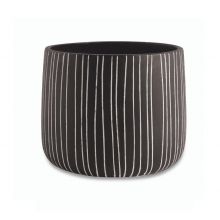 Linhas - Kit Cachepots Altos em Cimento 3 Peças (P+M+G)
