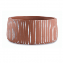 Duo Cânon - Kit Cachepots Baixos em Cimento 2 Peças (M+G)