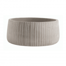 Duo Cânon - Kit Cachepots Baixos em Cimento 2 Peças (M+G)