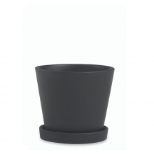 Minimalistas - Kit com 3 Vasos em Cimento Com Pratinhos (P+M+G)