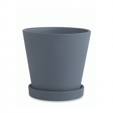 Minimalistas - Kit com 3 Vasos em Cimento Com Pratinhos (P+M+G)